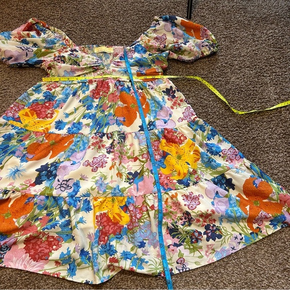 Floral Multicolor Women's Dress - Picture 6 of 8